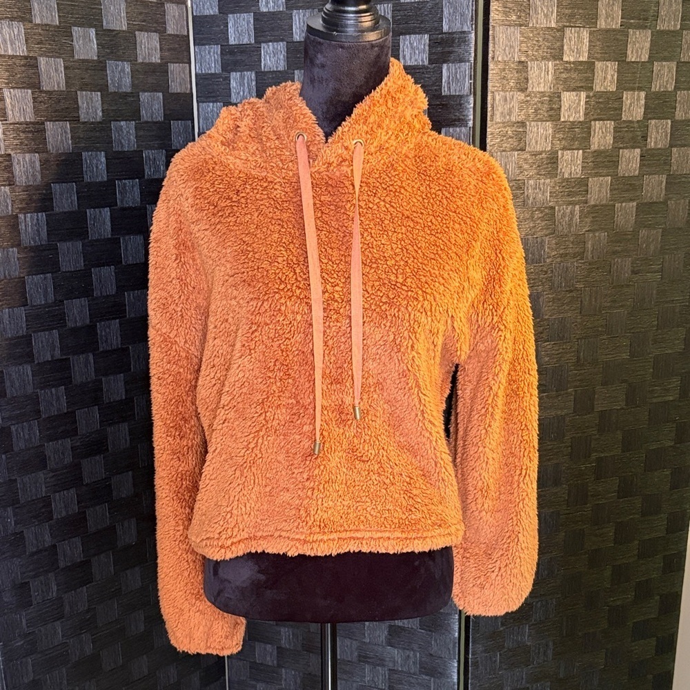Z Supply Orange Sherpa Hoodie